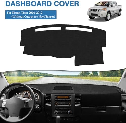 FIILINES Dash Cover for 2004-2012 Nissan Titan, Dashboard Mat for Titan - Image 2