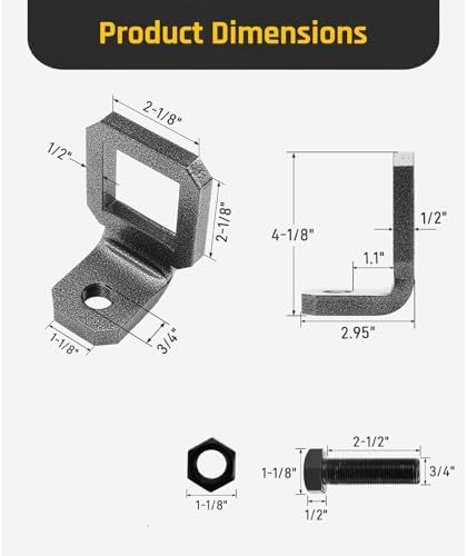 Anti Rattle Hitch Tightener Clamp Heavy Duty Steel Coated Trailer - Image 7