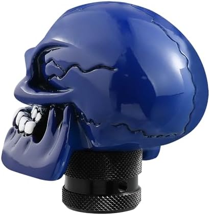 Skull Shift Knob Cars Truck Gear Shifter Stick Handle SUV Blue - Image 7