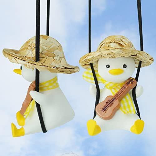 Cool Swinging Duck Car Hanging Ornament, Pendant Interior Rearview Mirror - Image 2
