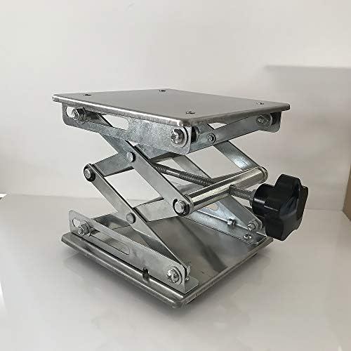 LabZhang 6" x 6" Stainless Steel Lab Jack Scissor Stand Platform Table - Image 6