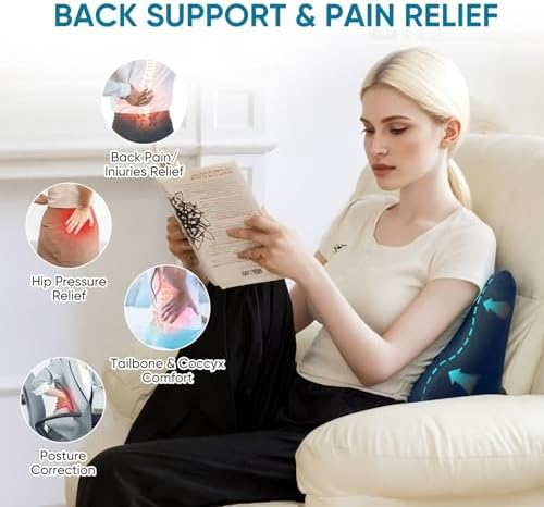 Lumbar Support Pillow for Recliner, Ergonomic Back Support Pillow - Image 3