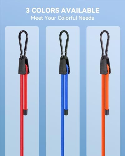 Lucky Straps 60" Red Adjustable Carabiner Bungee Cords - Image 5