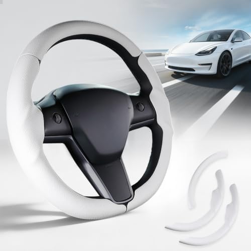 Steering Wheel Cover for Tesla Model 3 2017-2023/ Model Y 2020-2024 by Unknown