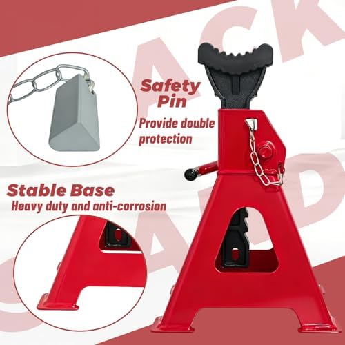 HENBOW Jack Stands, 3 Ton Capacity, 1 Pair - Image 4