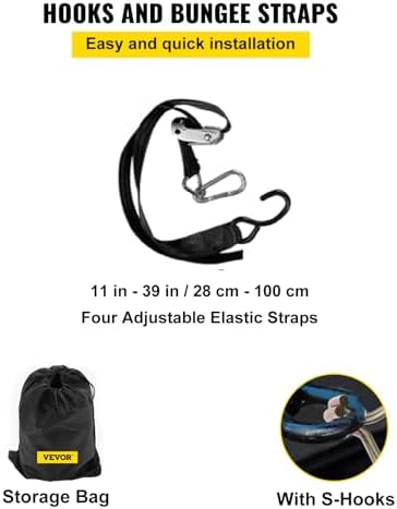 VEVOR Cargo Net with Mesh, Heavy Duty Cargo Nets with Cam Buckles & S-Hooks & - Image 5