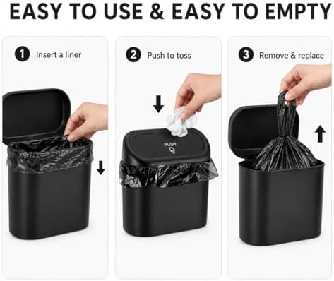 Mini Car Trash Can – Leakproof Vehicle Garbage Bin, Portable Hanging Car - Image 6