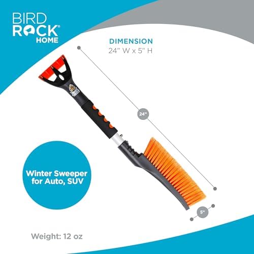 BIRDROCK HOME Snow Brush with Detachable Ice Scraper - Image 3