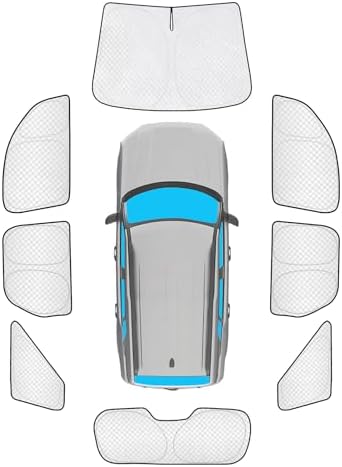 KMF 8pcs Thicken Sun Shades for Ford Bronco Sport 2021-2025 2026 Accessories by KMF