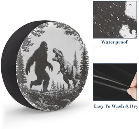 Bigfoot Spare Tire Cover Waterproof Dust-Proof Spare Wheel Covers - Image 4