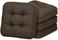 GOFORIT Chair Cushions Set of 4, Tufted Shredded Memory Foam Chair Pads by Unknown