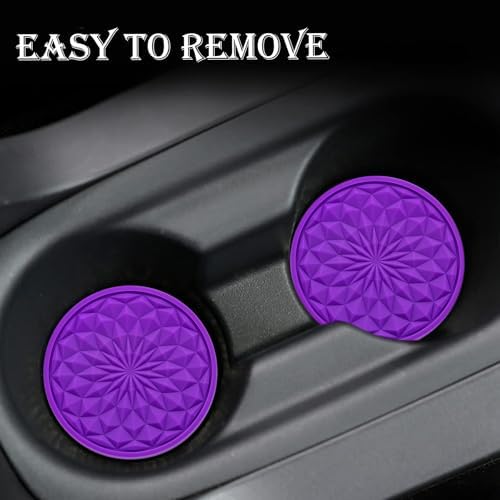 4 Pack Silicone Car Cup Holder Coaster – 2.75 Inch Non-Slip Drink Mat, - Image 5