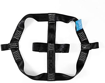 MOTO4U Universal Motorcycle Rear Wheel Tie Down Strap in Black - Image 2