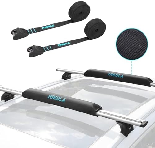 28" Soft Aero Roof Rack Pads for Various Crossbars by HIKULAOUTDOORSPORTS
