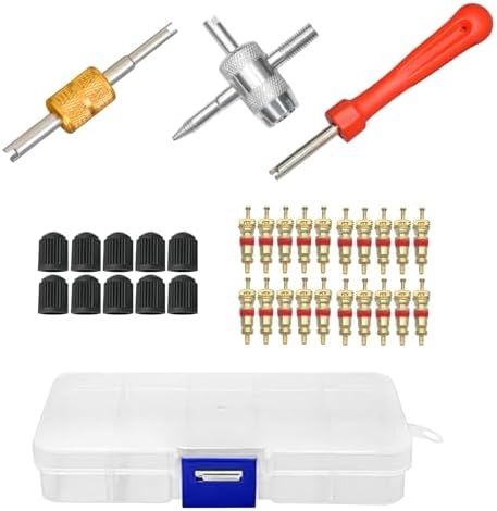 33Pcs Car & Bicycle Valve Core Removal Tool Set by Unknown