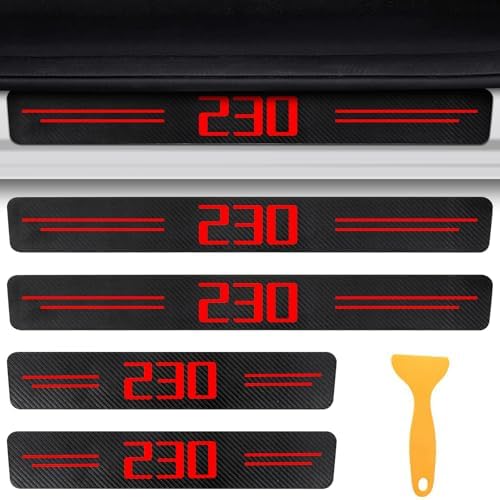 Door Sill Protectors for 2-Serie 230i, Carbon Fiber Leather Front/Rear Door - Image 2