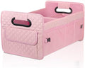 JiatuA Car Trunk Organizer for SUV, Collapsible Car Storage Organizer Pink by JiatuA