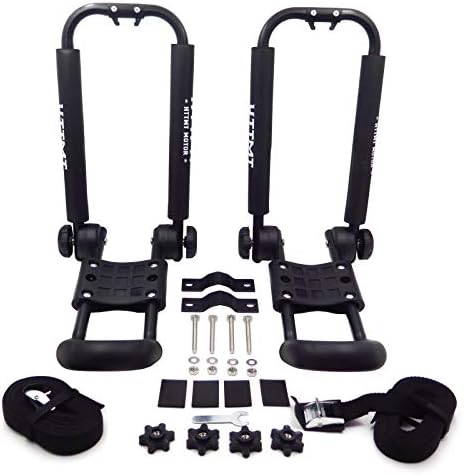 KAYAK-FOLDABLE-A- 1 Pair Foldable Kayak Carrier Boat Canoe Fold Rack Holder - Image 4