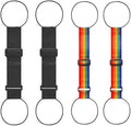 Add-A-Bag Luggage Straps 4 Pack, Adjustable Elastic Bungee Travel Suitcase by Unknown