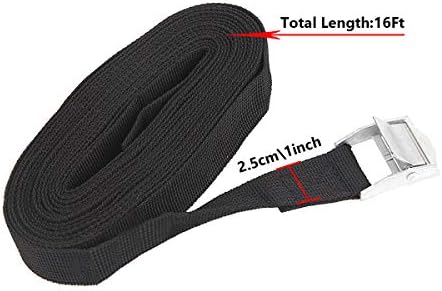 10 Pack Lashing Straps 16ft x 1" Tie Down Straps Cam Buckle Straps Heavy Duty - Image 2