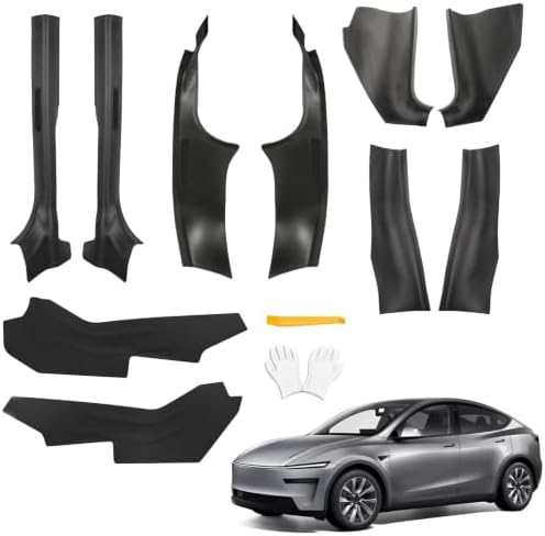 8Pcs Door Sill Protector and 2Pcs Center Console Anti-Kick Pads by Welcometodoietc