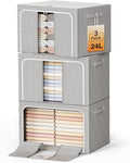 Clothes Storage Bins with Metal Frame Foldable Storage Box Clothes Organizers by LeArex