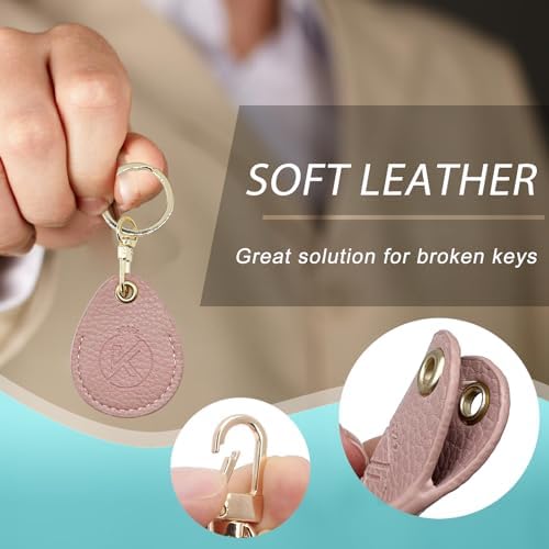 Leather Key Fob Holder, Access Card Key Chains RFID Protector, NFC Smart Key - Image 5