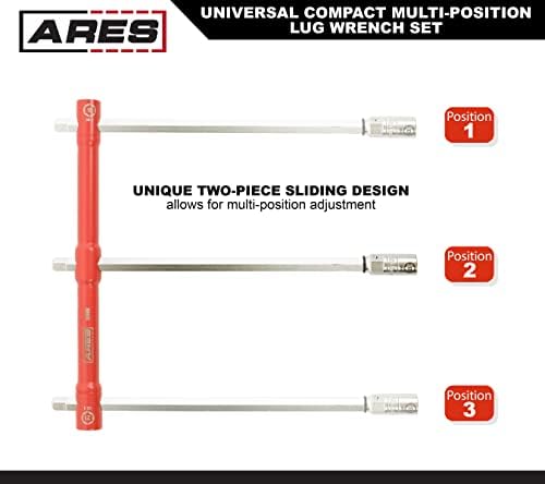 ARES 57000 Universal Lug Wrench Set, 17/19/21mm Sockets - Image 4