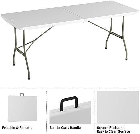 Lavish Home Indoor & Outdoor Portable Folding Table - Image 6