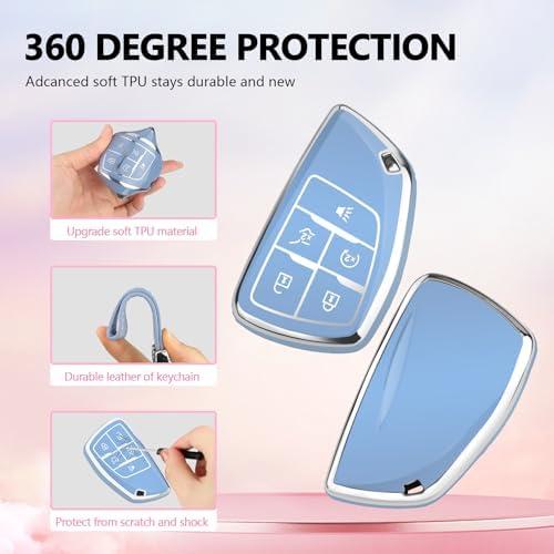 for Chevy Key Fob Cover, 5 Button TPU Protection Case - Image 4