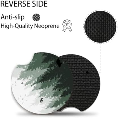 Car Coasters for Cup Holders, Cute Car Interior Accessories for Women Men - Image 3