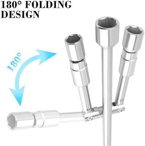 Stacool 14-Inch Foldable 4 Way Lug Wrench, Cross Lug Nut Removal Tool/Tire - Image 5