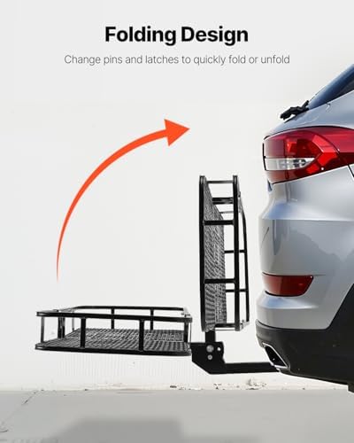 VEVOR 60" x 24" x 6", Hitch Cargo Carrier, 500 lbs Capacity Hitch Cargo Carrier - Image 6
