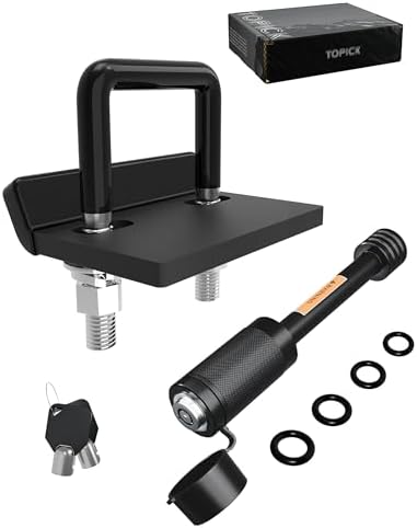 TOPICK Hitch Tightener & Trailer Hitch Pin Lock Set by TOPICK