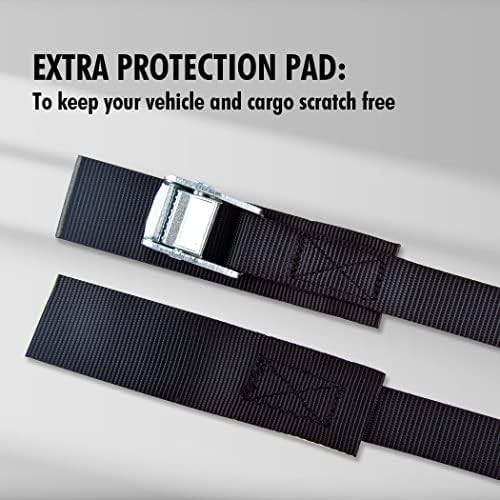 Cartman 1" x 15 ft Cam Buckle Straps, 8 Pack, 600 lb Break Strength - Image 4