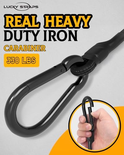 48'' Real Heavy Duty Carabiner Bungee Cords Outdoor - Image 3