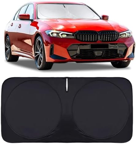INSAUTO Windshield Sun Shade for 2019-2025 BMW 3 Series 328i M340i M3, Front by INSAUTO