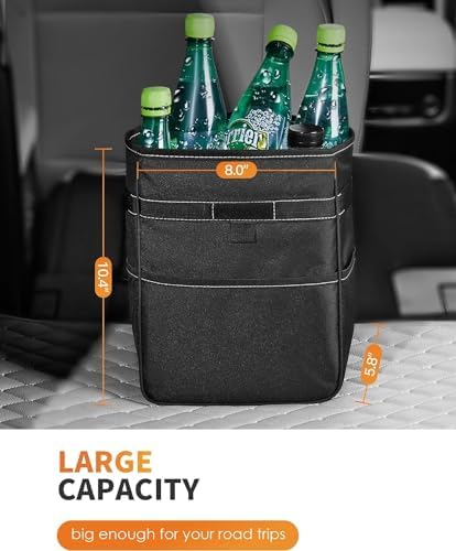 HOTOR Car Trash Can, Leak-Proof Car Organizer - Image 6