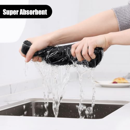 Homaxy Microfiber Kitchen Towels and Dishcloths Sets, 16 Pack - Image 3