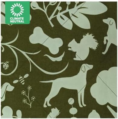 Molly Mutt Light Green Dog Car Seat Cover, GOTS-Certified Cotton - Image 2