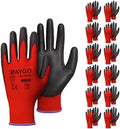KAYGO Safety Work Gloves for Men Women, PU Coated Palm & Fingers by KAYGO
