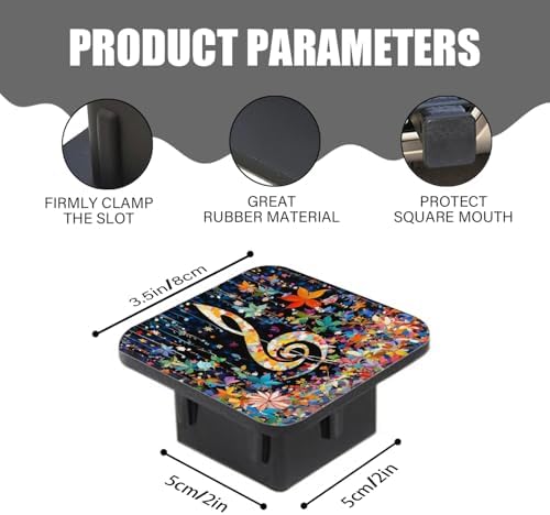 Hitch Cover Fits for 2-Inch Hitch, Treble Clef Adorned - Image 3