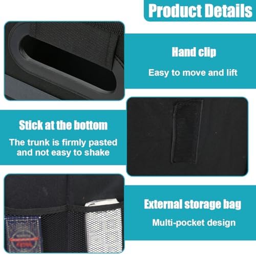 Foldable Car Trunk Organizer for Sedan SUV Truck - Image 3