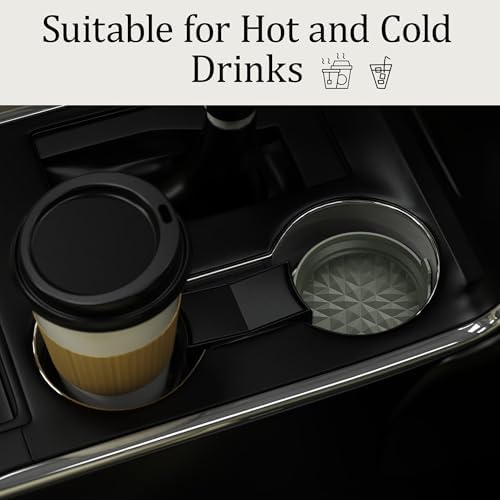 Silicone Car Coasters Set of 4, 3.15" Foldable Cup Holder Mats - Image 4