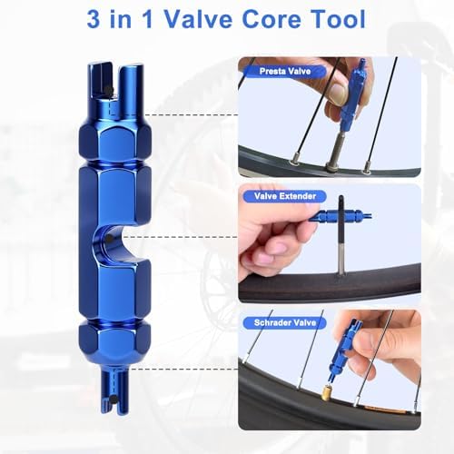 Linkstyle Valve Core Removal Tool Kit: 20PCS Presta Schrader Valve Cores - Image 4