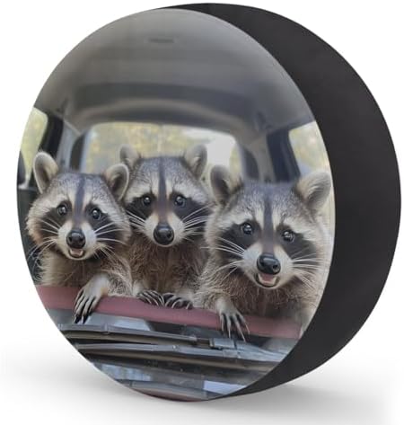 Raccoon Spare Tire Cover Waterproof Dust-Proof Spare Wheel Covers - Image 2