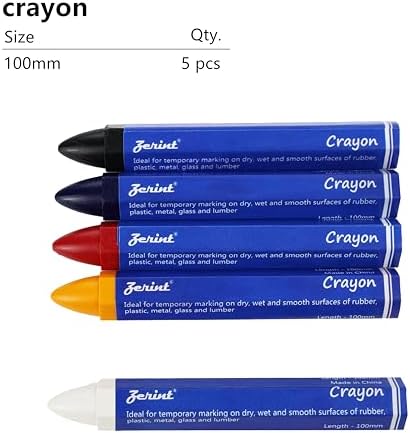 5-Color Industrial Wax Marking Crayons - Image 2