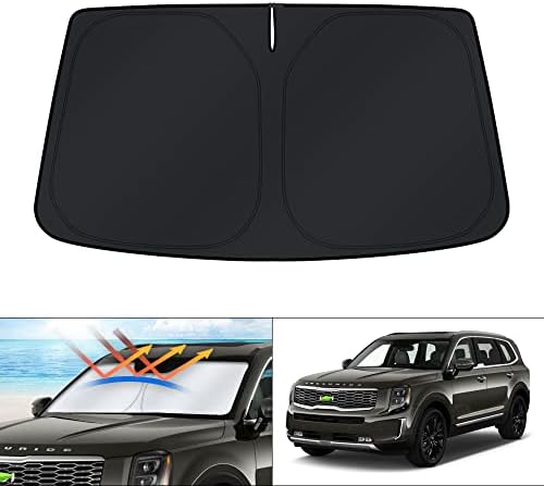 KUST Windshield Sun Shade for Kia Telluride 2020 2021 2022 2023 2024 2025 by KUST