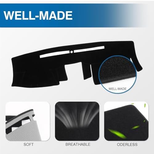 KUST Black Dash Cover for Nissan Frontier 2005-2019 2020 2021/Xterra - Image 4