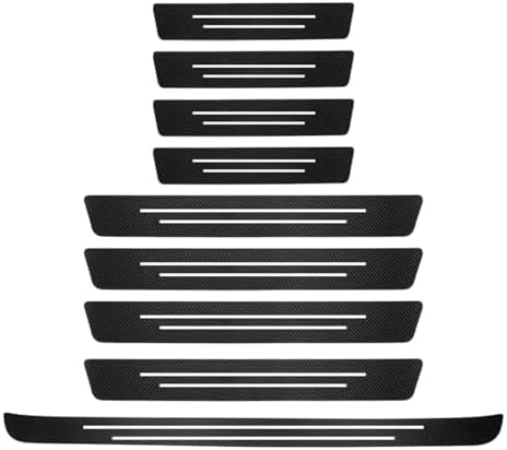9 Pcs Door Sill Protectors for 2024 2025 2026 Toyota Grand Highlander by qxbsky